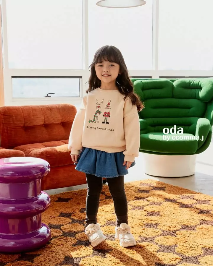 Oda - Korean Children Fashion - #kidsshorts - Rudolf Sweatshirt - 8