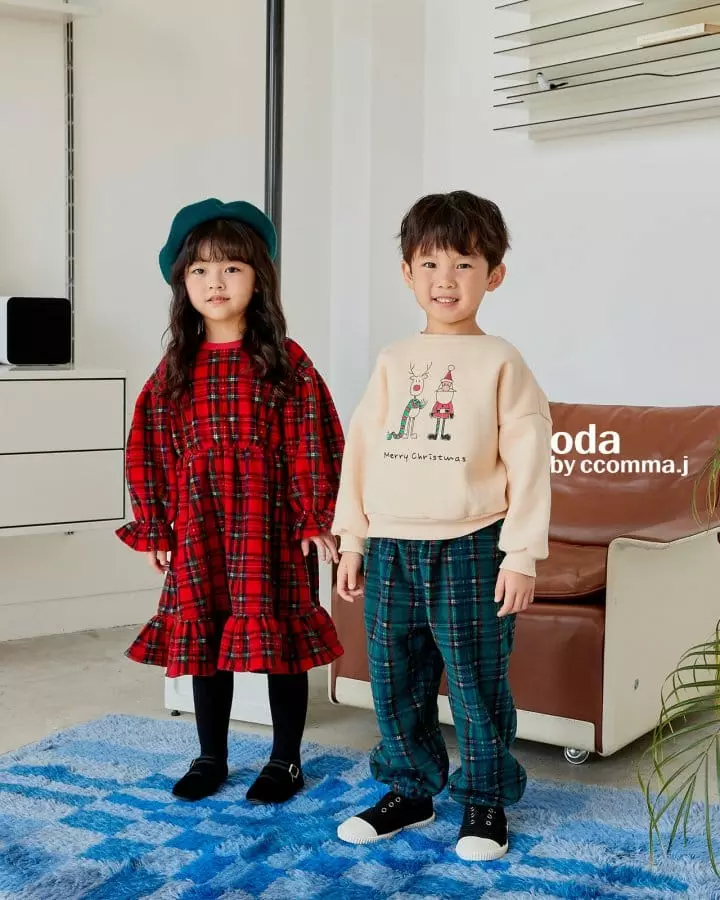 Oda - Korean Children Fashion - #kidzfashiontrend - Merry Christmas Pants - 12