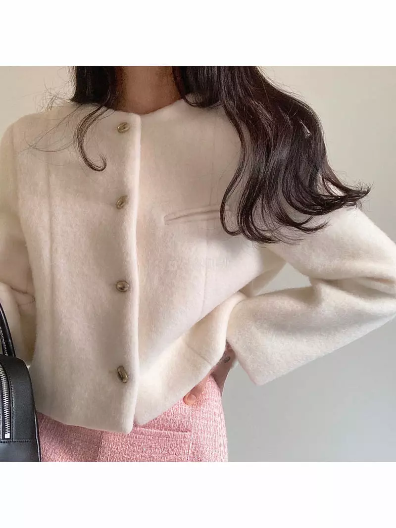 Ondo - Korean Women Fashion - #momslook - Brush Jacket - 5