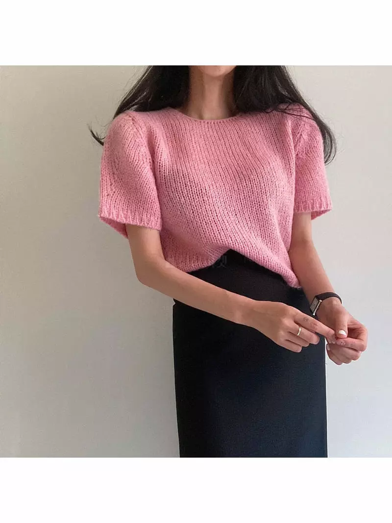 Ondo - Korean Women Fashion - #momslook - Alpaca Puff Tee