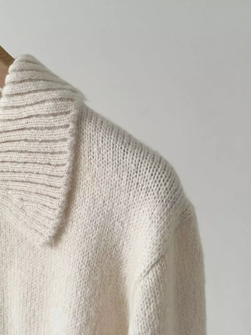 Oneand - Korean Women Fashion - #momslook - Alpaca Knit Tee - 4