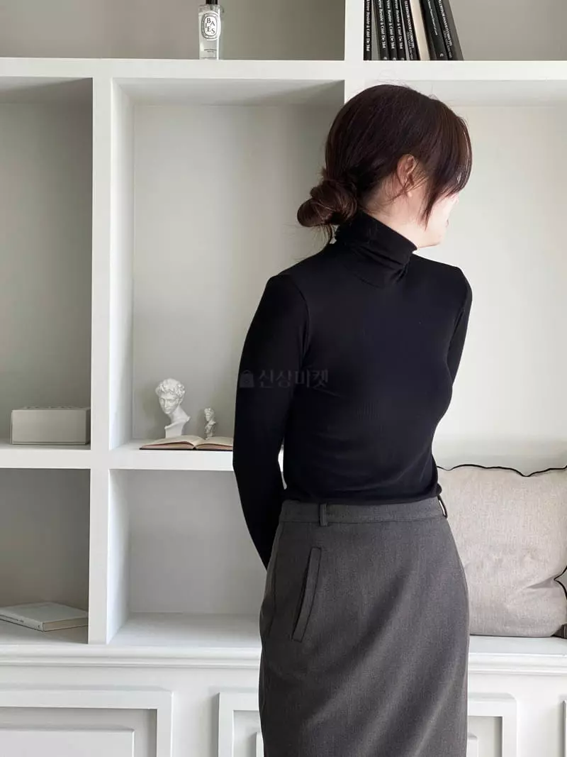 Oneand - Korean Women Fashion - #momslook - Basic Turtleneck Tee - 11