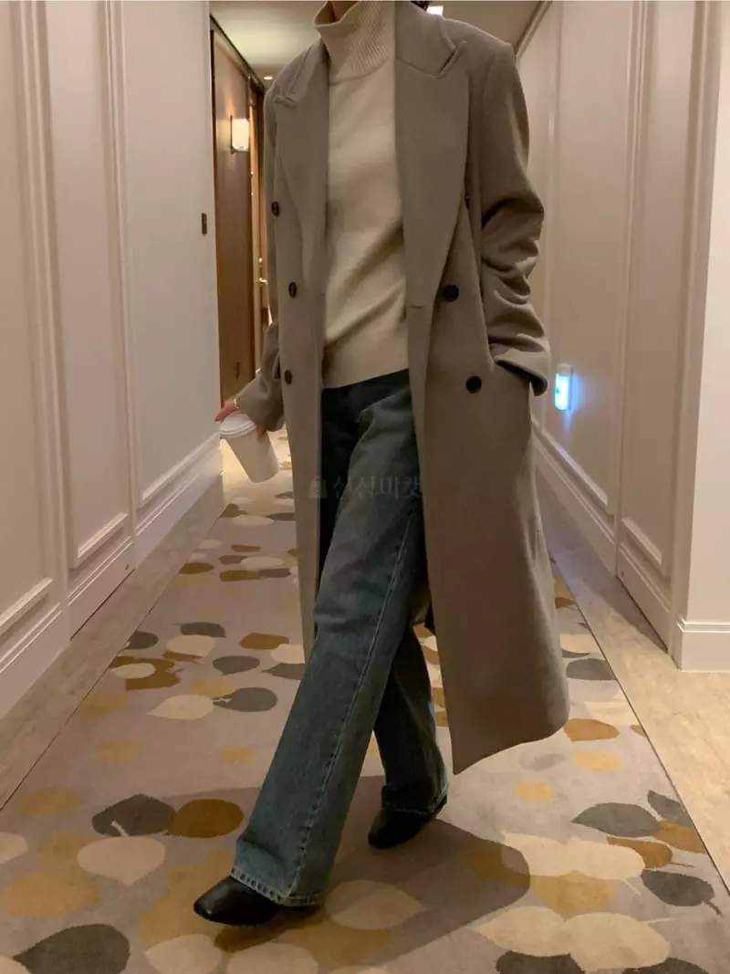 Oneand - Korean Women Fashion - #momslook - Dubble Coat - 12