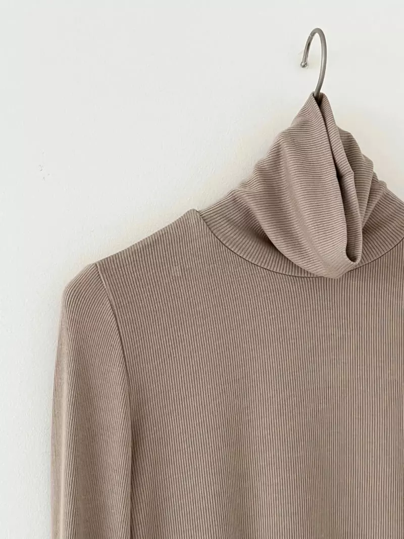 Oneand - Korean Women Fashion - #womensfashion - Basic Turtleneck Tee - 2