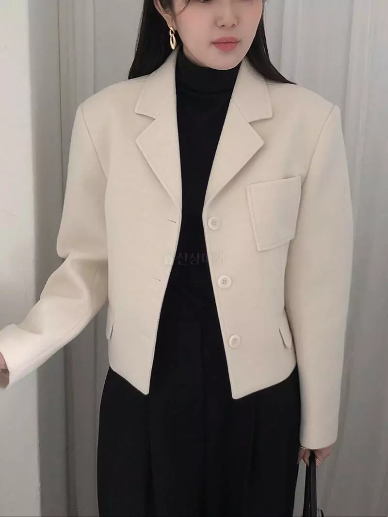 Overclassic - Korean Women Fashion - #momslook - Winter Short Jacket - 3