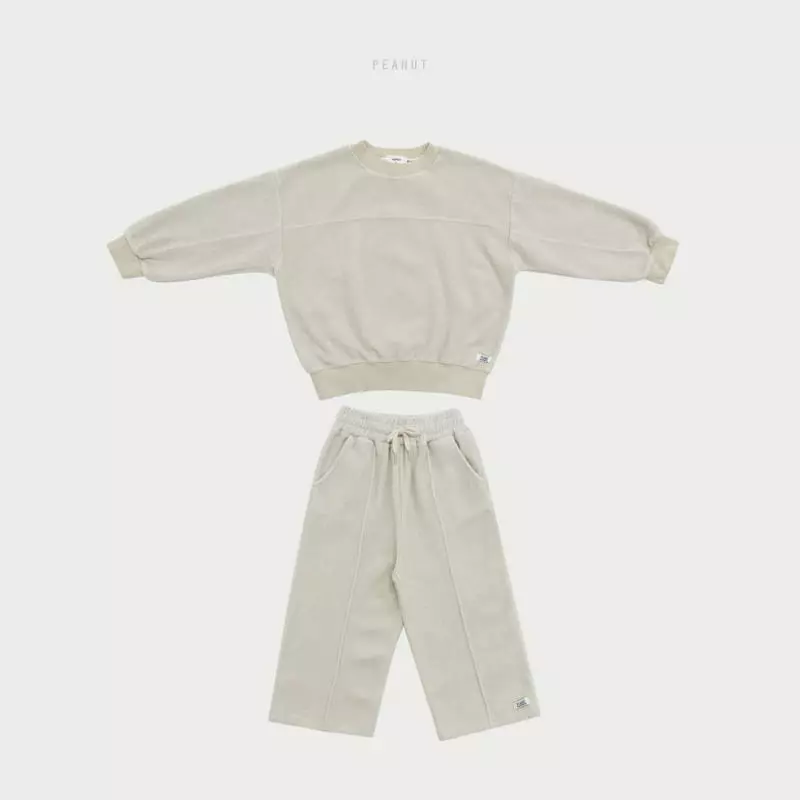 Peanut - Korean Children Fashion - #fashionkids - Cozy Top Bottom Set - 2