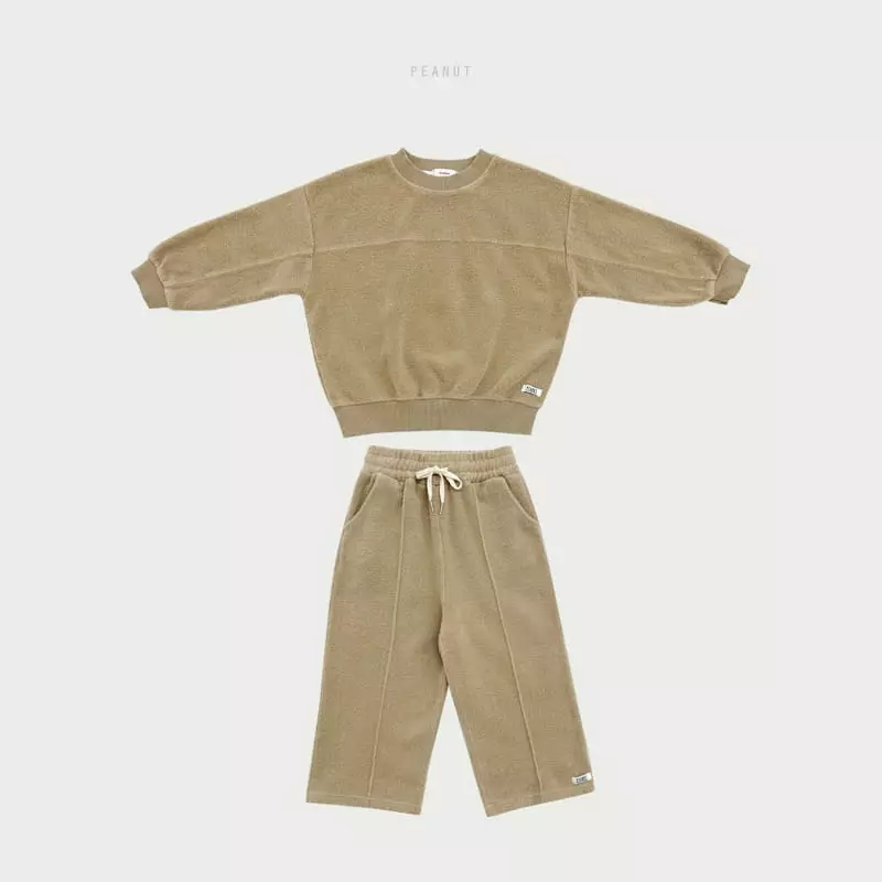 Peanut - Korean Children Fashion - #kidsshorts - Cozy Top Bottom Set - 3