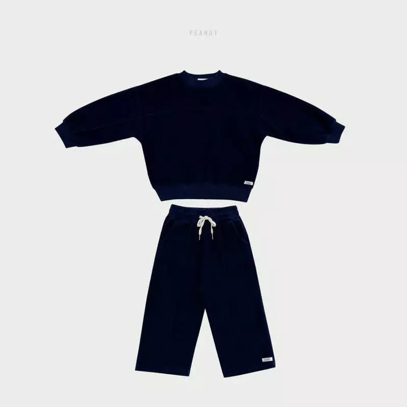 Peanut - Korean Children Fashion - #kidsshorts - Cozy Top Bottom Set - 4