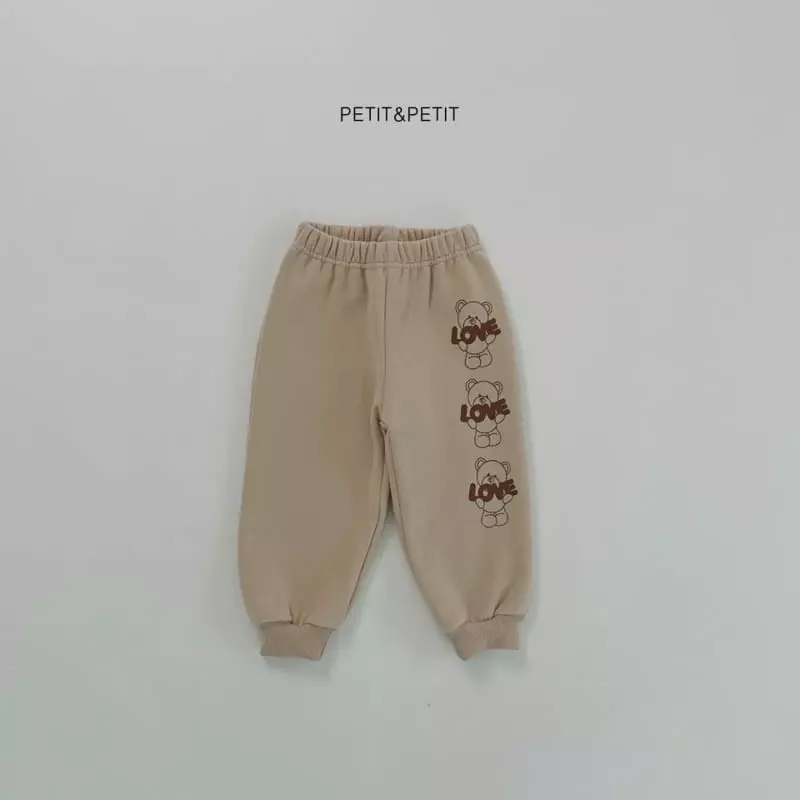 Petit & Petit - Korean Children Fashion - #discoveringself - Love Bear Top Bottom Set - 11