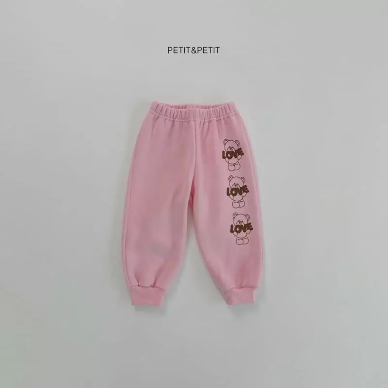 Petit & Petit - Korean Children Fashion - #stylishchildhood - Love Bear Top Bottom Set - 7