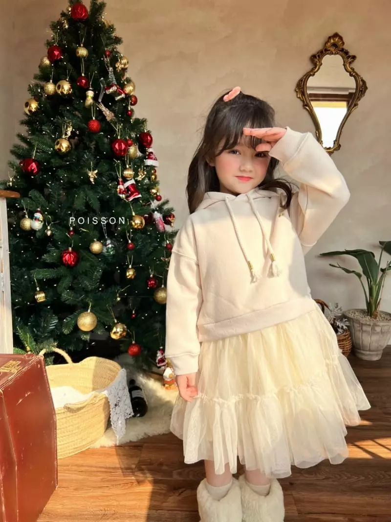 Poisson - Korean Children Fashion - #Kfashion4kids - Fleece Hoody One-piece - 12