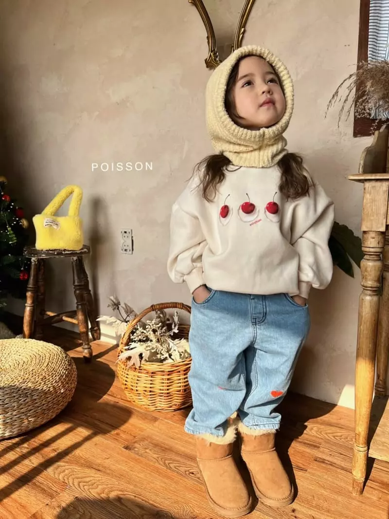 Poisson - Korean Children Fashion - #childofig - Heart Easy Jeans - 6