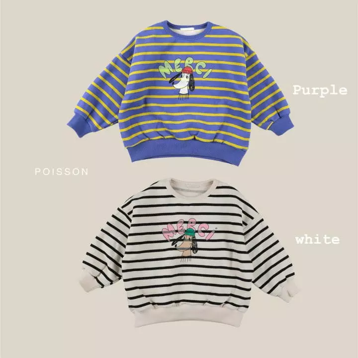 Poisson - Korean Children Fashion - #designkidswear - Merci Sweatshirt