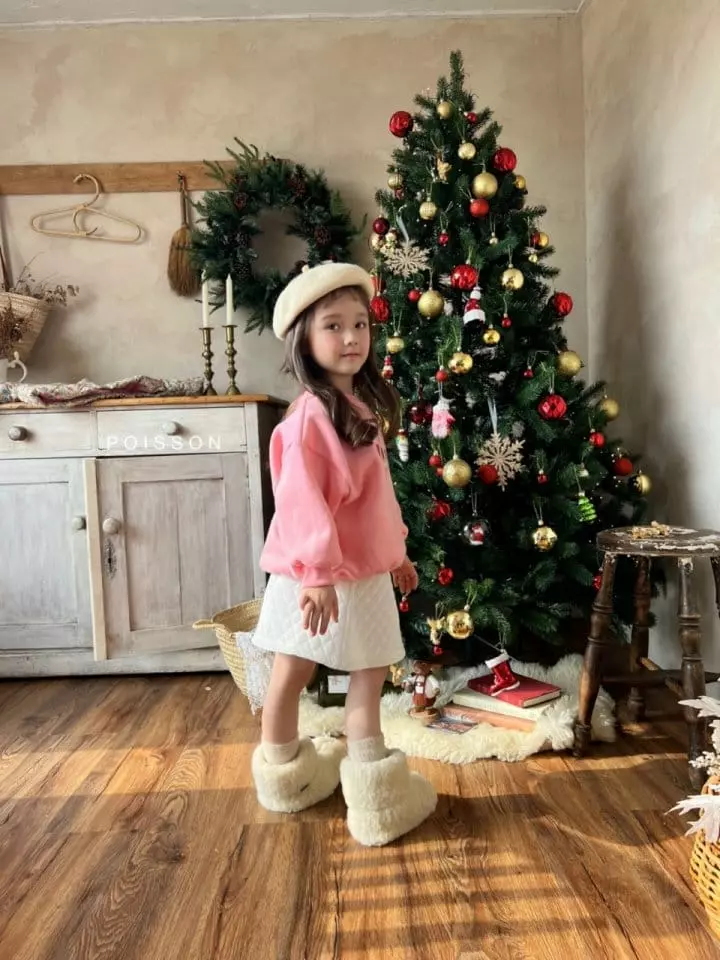 Poisson - Korean Children Fashion - #minifashionista - Velvet Quilting Skirt - 4