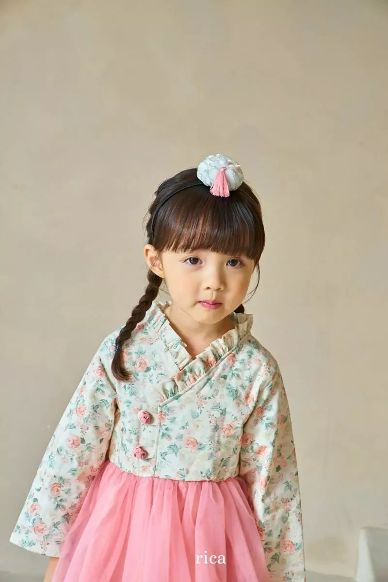 Rica - Korean Children Fashion - #childrensboutique - Flower Hanbok - 10