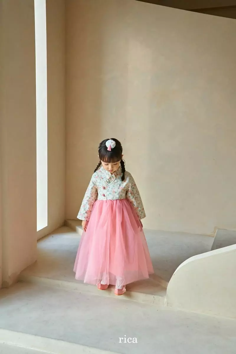 Rica - Korean Children Fashion - #littlefashionista - Flower Hanbok - 2