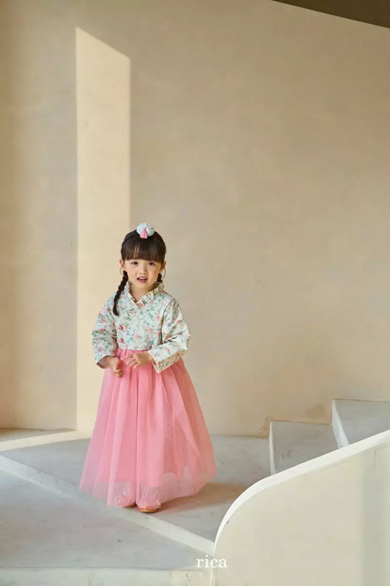 Rica - Korean Children Fashion - #magicofchildhood - Flower Hanbok - 4