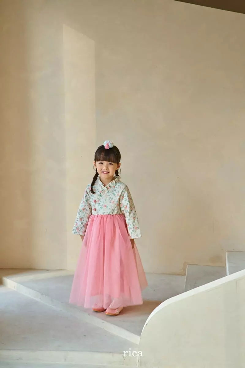 Rica - Korean Children Fashion - #prettylittlegirls - Flower Hanbok - 5