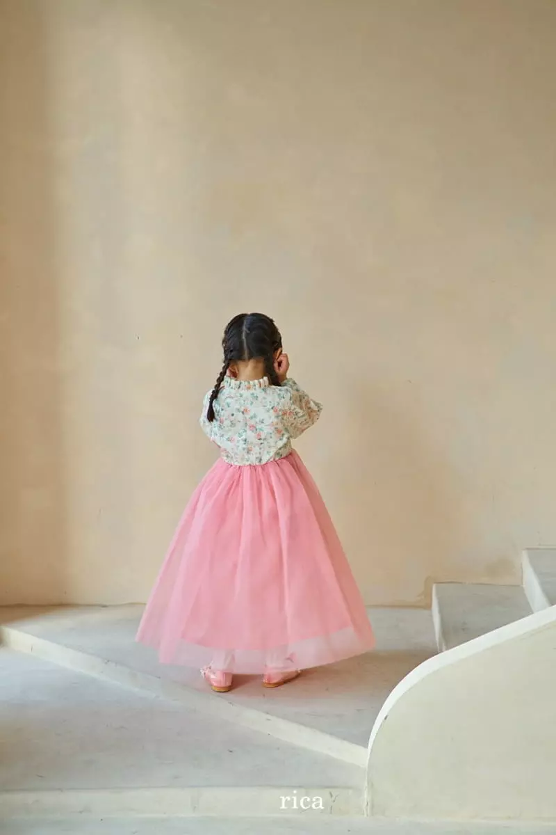 Rica - Korean Children Fashion - #toddlerclothing - Flower Hanbok - 7