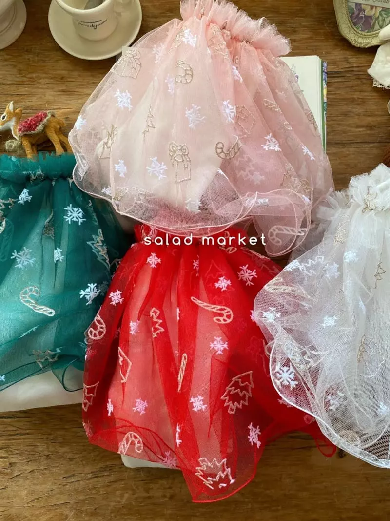 Salad Market - Korean Children Fashion - #kidzfashiontrend - Christmas Gift Tutu Skirt Leggings - 4