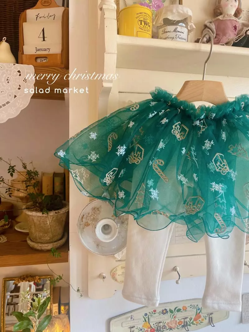 Salad Market - Korean Children Fashion - #childofig - Christmas Gift Tutu Skirt Leggings - 12
