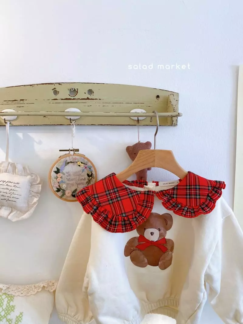 Salad Market - Korean Children Fashion - #magicofchildhood - Ribbon Bear Sweatshirt - 7