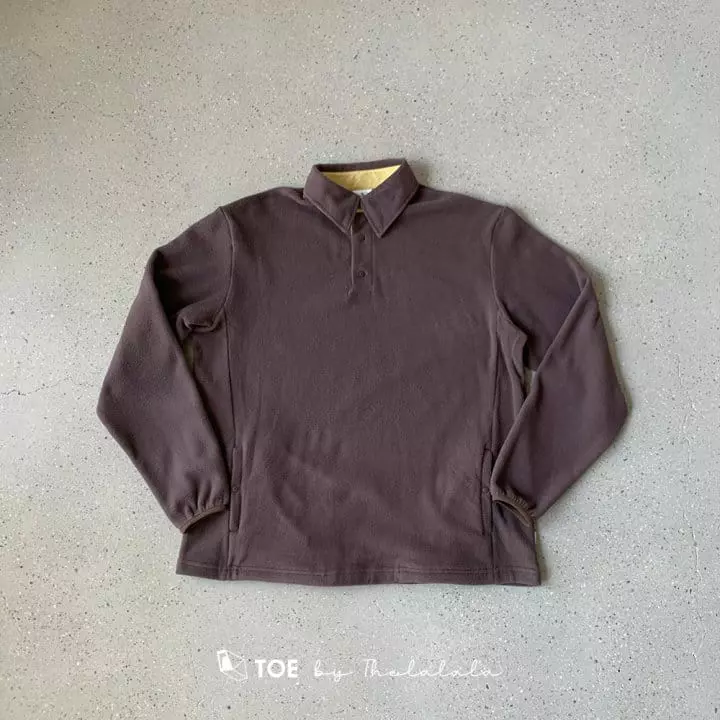 TOE - Korean Women Fashion - #womensfashion - Iam Fleece Collar Tee Mom - 6