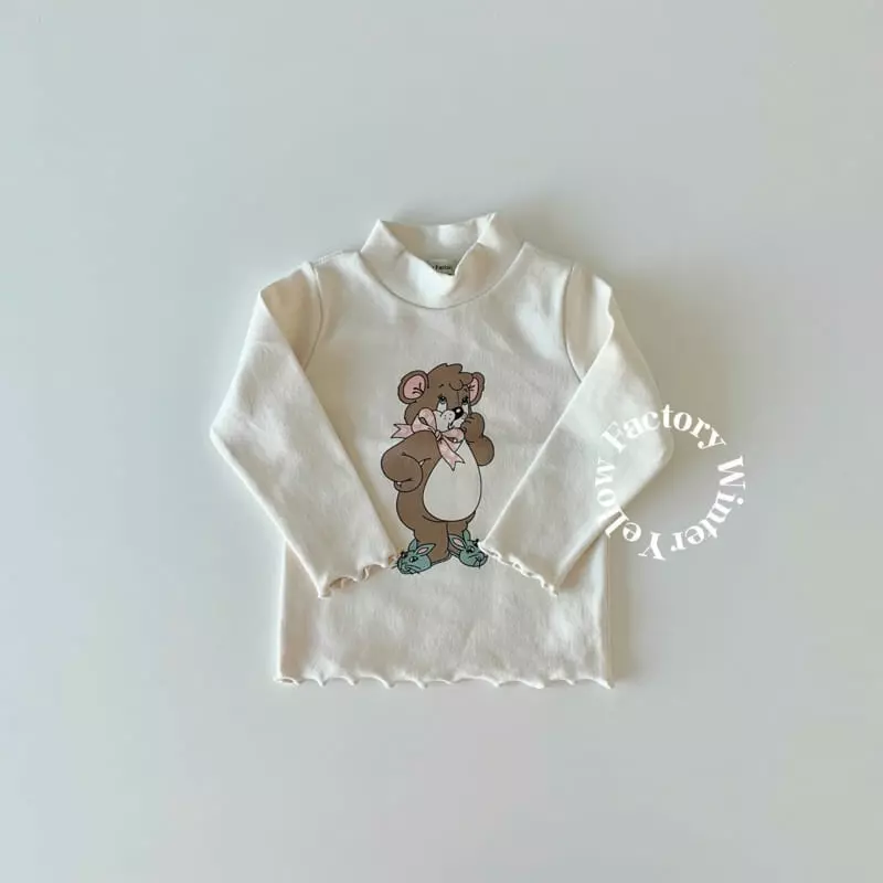 Yellow Factory - Korean Children Fashion - #childofig - Macaroon Half Turtleneck Tee