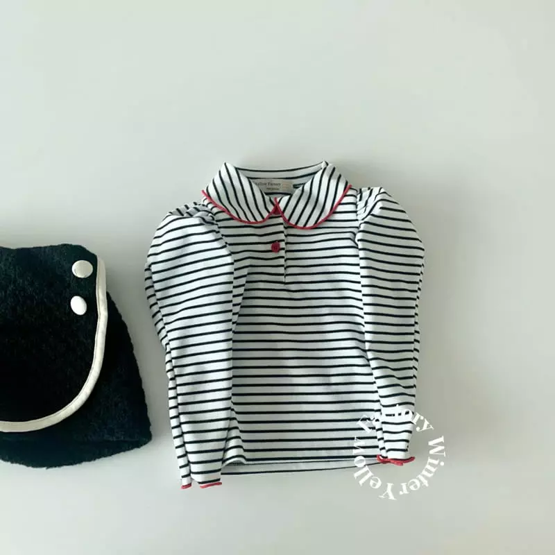 Yellow Factory - Korean Children Fashion - #designkidswear - Petit Collar Tee - 11