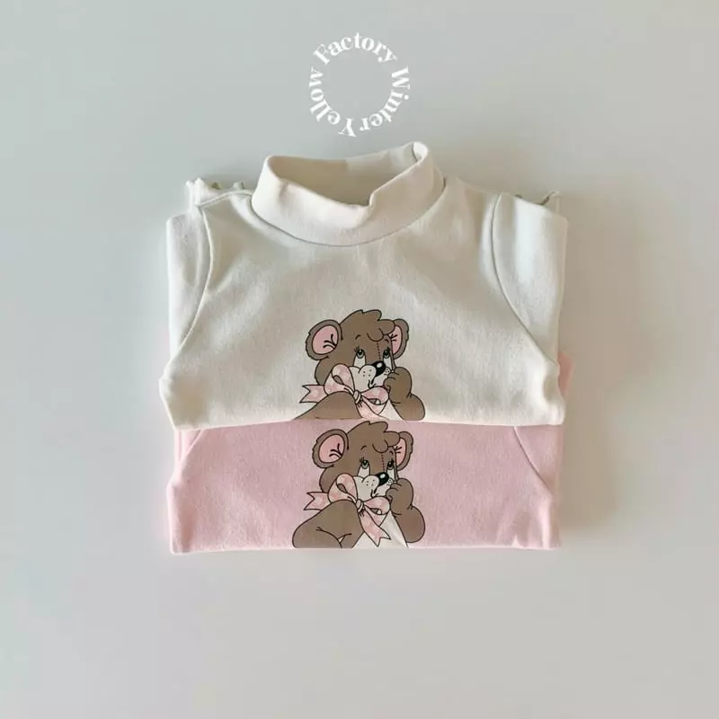 Yellow Factory - Korean Children Fashion - #fashionkids - Macaroon Half Turtleneck Tee - 5