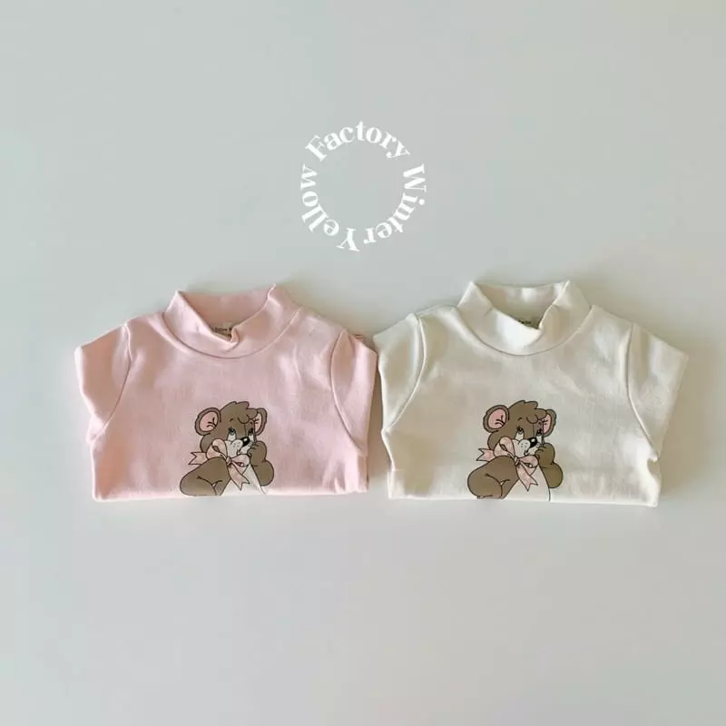 Yellow Factory - Korean Children Fashion - #kidsshorts - Macaroon Half Turtleneck Tee - 6