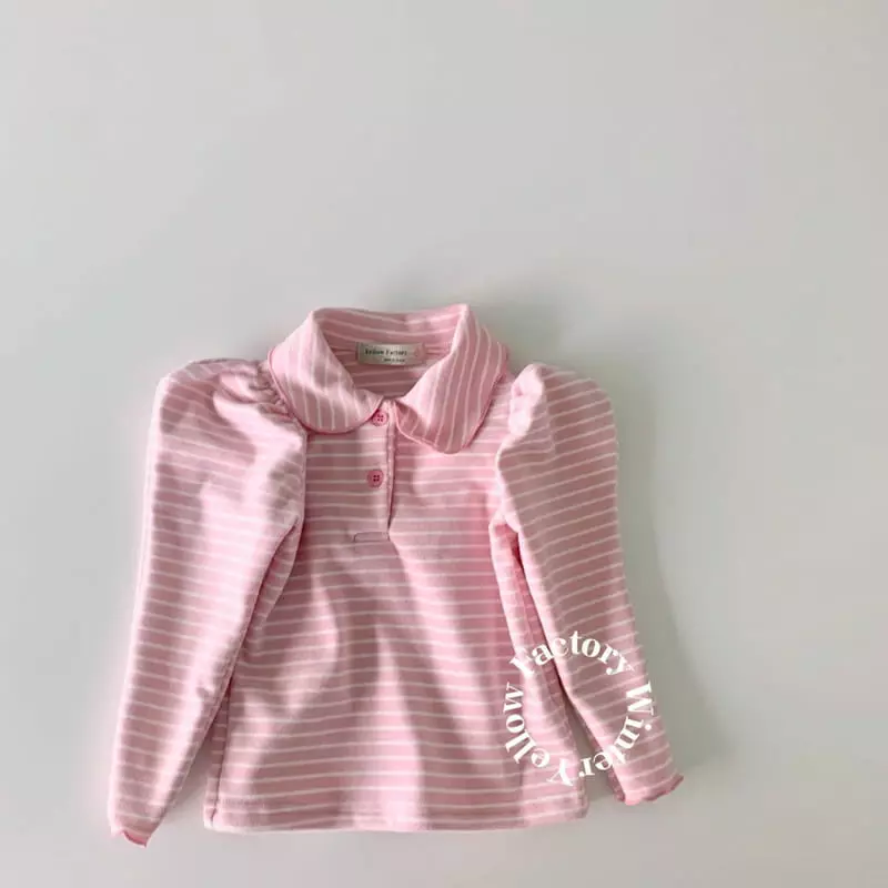 Yellow Factory - Korean Children Fashion - #prettylittlegirls - Petit Collar Tee - 5