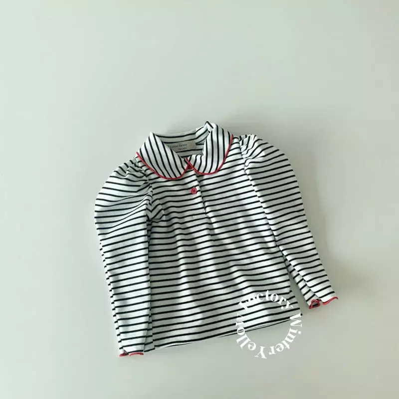 Yellow Factory - Korean Children Fashion - #stylishchildhood - Petit Collar Tee - 8