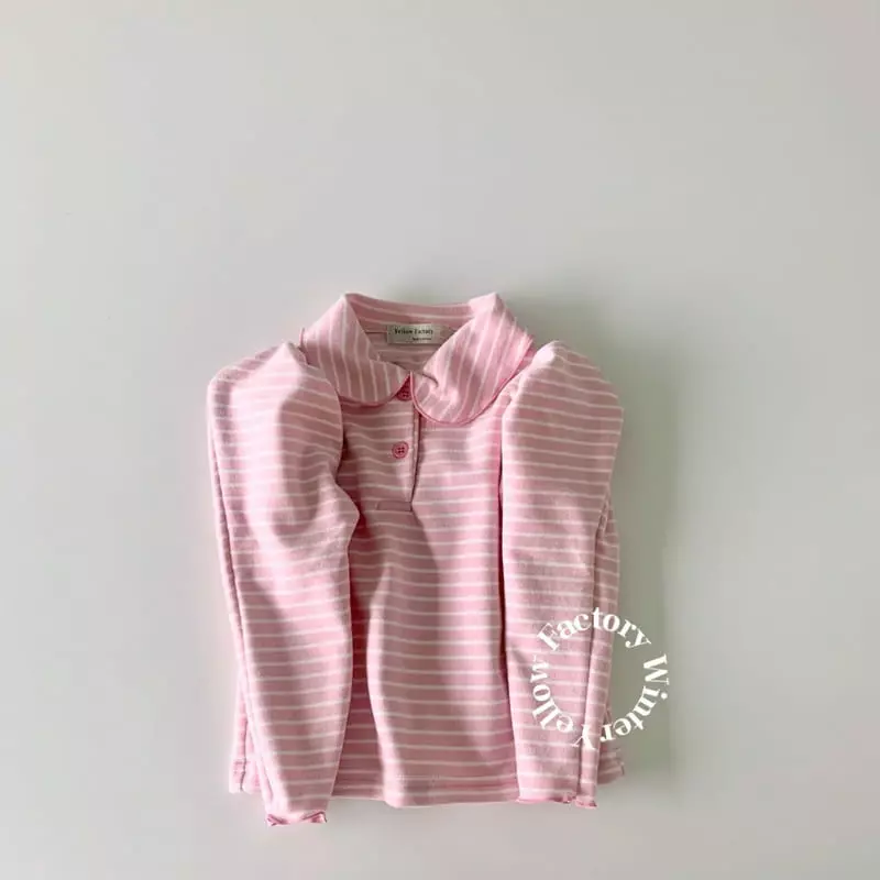 Yellow Factory - Korean Children Fashion - #todddlerfashion - Petit Collar Tee - 6