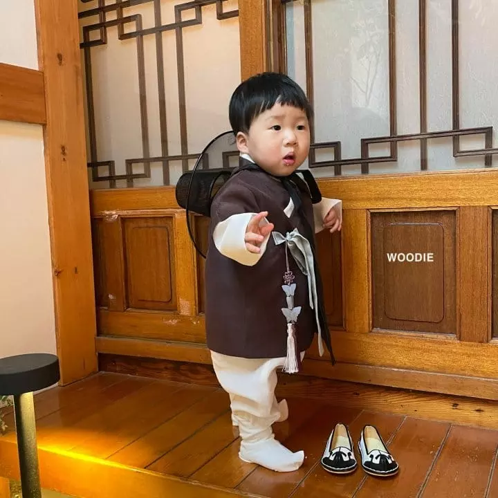 Woodie - Korean Baby Fashion - #onlinebabyboutique - Suwul Hanbok Bebe Boy - 2