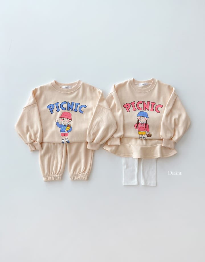 Dsaint - Korean Children Fashion - #Kfashion4kids - Picnic Top Bottom Set - 4