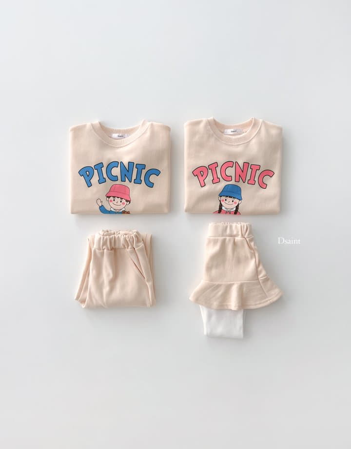 Dsaint - Korean Children Fashion - #magicofchildhood - Picnic Top Bottom Set - 5