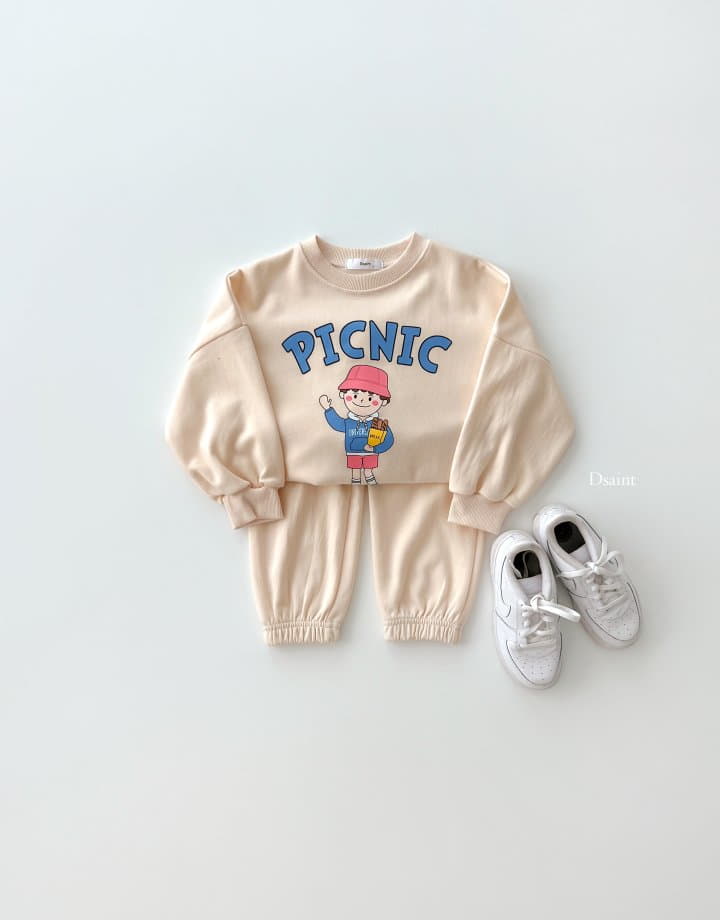 Dsaint - Korean Children Fashion - #todddlerfashion - Picnic Top Bottom Set - 8