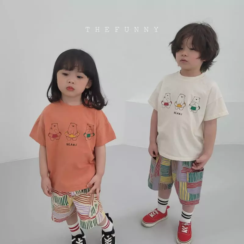 The Funny - Korean Children Fashion - #prettylittlegirls - Bear Three Tee - 2
