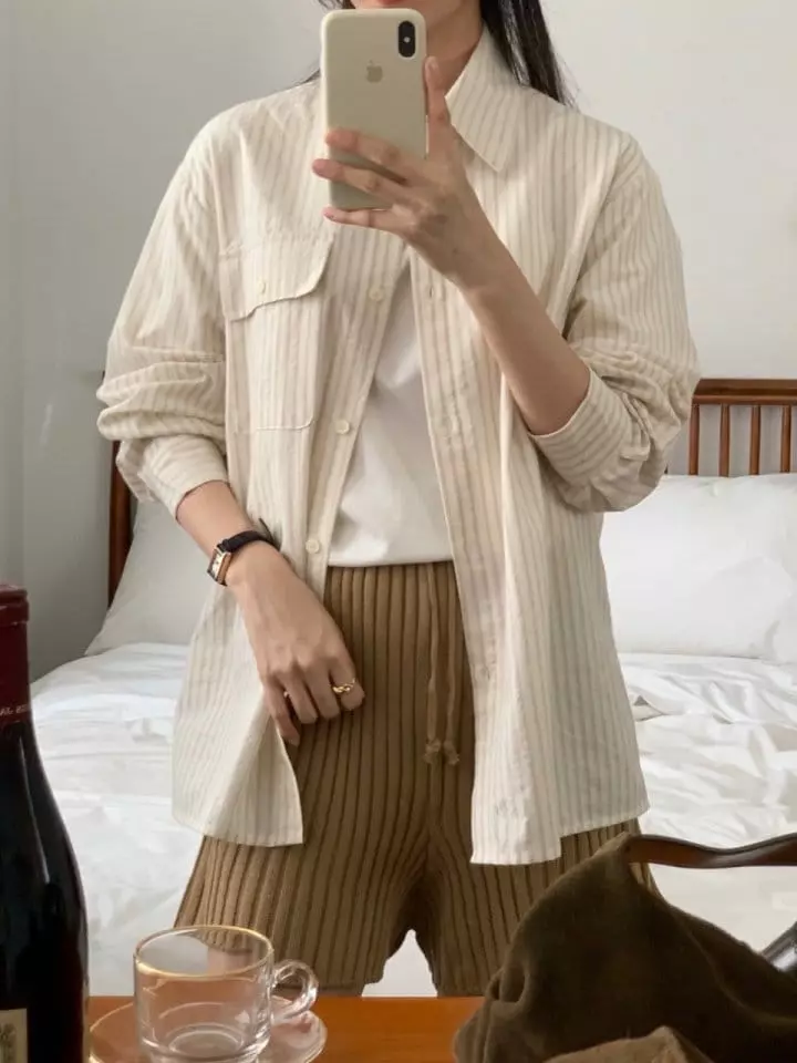 Jeiin - Korean Women Fashion - #womensfashion - Greek Shirt - 11